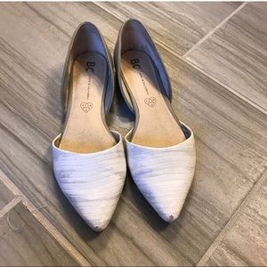 White BC Vegan Flats